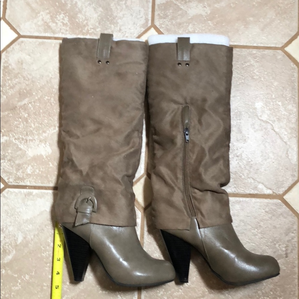 Kenneth Cole Reaction Boots Faux Suede&Leather Sz7